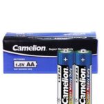 باتری 24 تایی نیم قلمی کملیون بسته 2*12 عددی super heavy duty AA