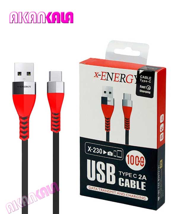 x-energy-x-230-2 کابل شارژر تایپ سی X-ENERGY مدل X-230 - Image 1