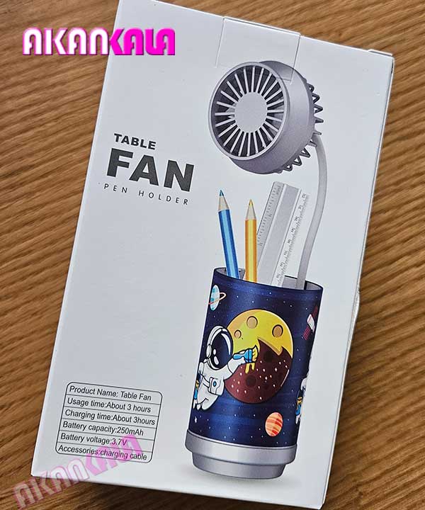 fan-pepsi پنکه رومیزی و جا مدادی طرح پپسی "فروش عمده" - Image 1