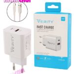شارژر کامل تایپ سی VERITY مدل V-AP2129 "فروش عمده"
