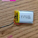 باتری لیتیوم پلیمر ۳.۷ ولت 3۰۰ میلی آمپر ۶۰۲۰۳۰ "ظرفیت 100 درصد واقعی"