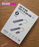 هاب 4 پورت TYPE-C TO USB فلزی "فروش عمده"