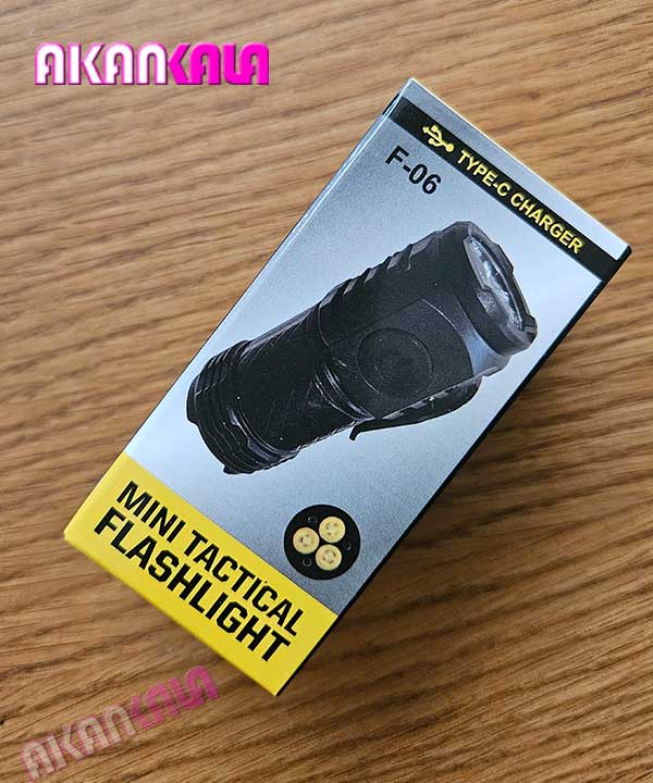 MINI-FLASHLIGHT-F-06 چراغ قوه پلیسی مینی F-06 "فروش عمده" - Image 1