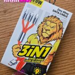 کابل شارژر 120 وات 6 آمپر 3 کاره "فروش عمده"