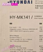 ست کیبورد و ماوس گیمینگ هیوندای HY-MK141 "فروش عمده" - Image 2