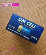 باتری سایز  C  متوسط DM CELL بسته 12 عددی (6 شرینگ 2 عددی)